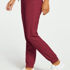 Jaanuu burgundy scrub set